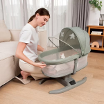 Berceau couffin balancelle mastela H multi-motion baby cradle – Image 3