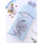 Couverture emmaillotage, dotée d’une capuche aux petites oreilles – Image 2