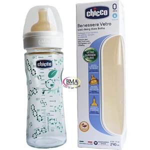 Biberon en verre Chicco 0m+ (240 ml)