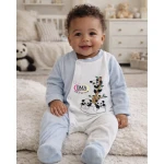 Grenouillère velours bébé
