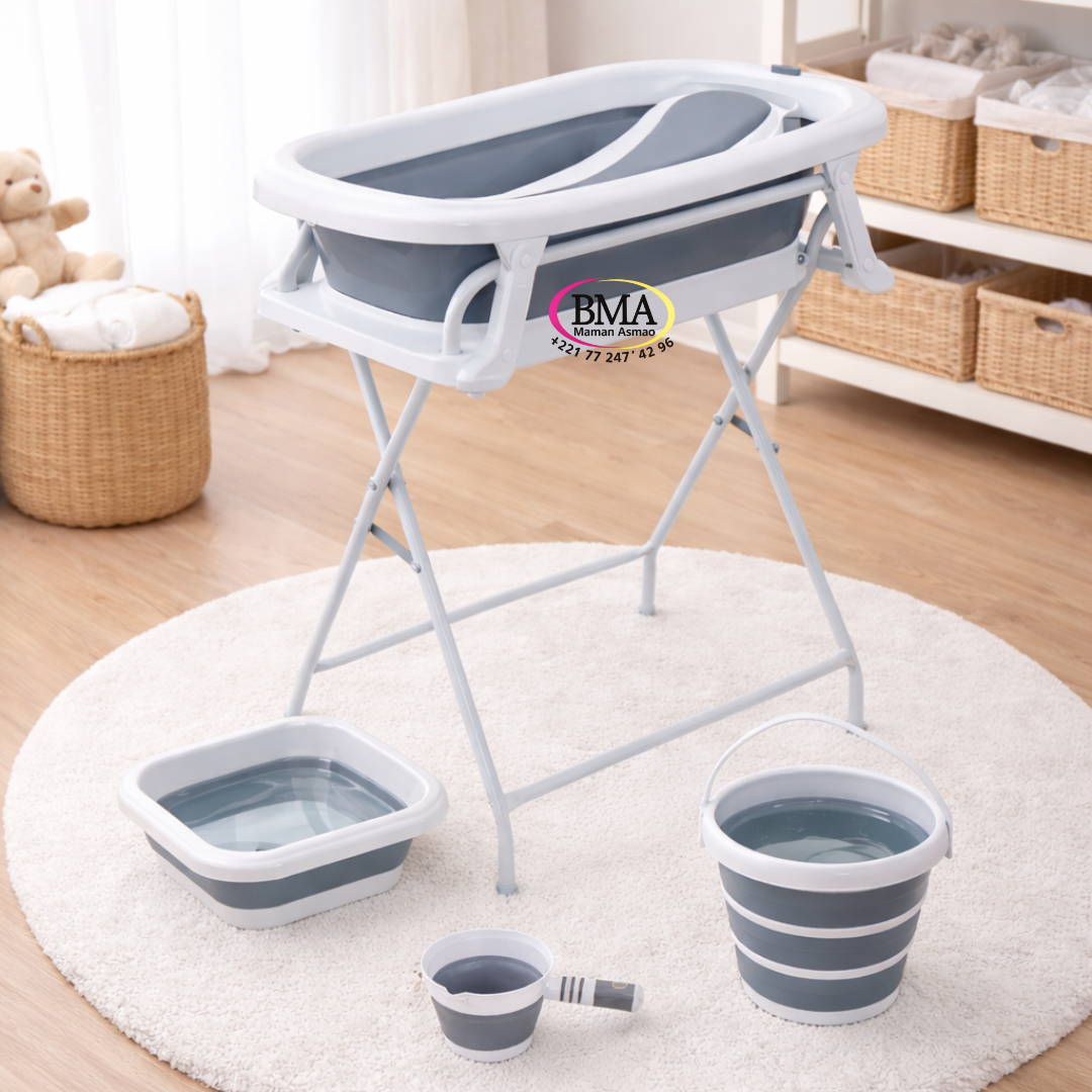 Design sans titre (95) Ensemble baignoire pliable avec pied – Image 1