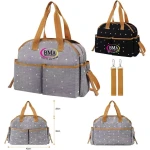 Sac à langer multifonctionnel avec motif d'étoiles blanches