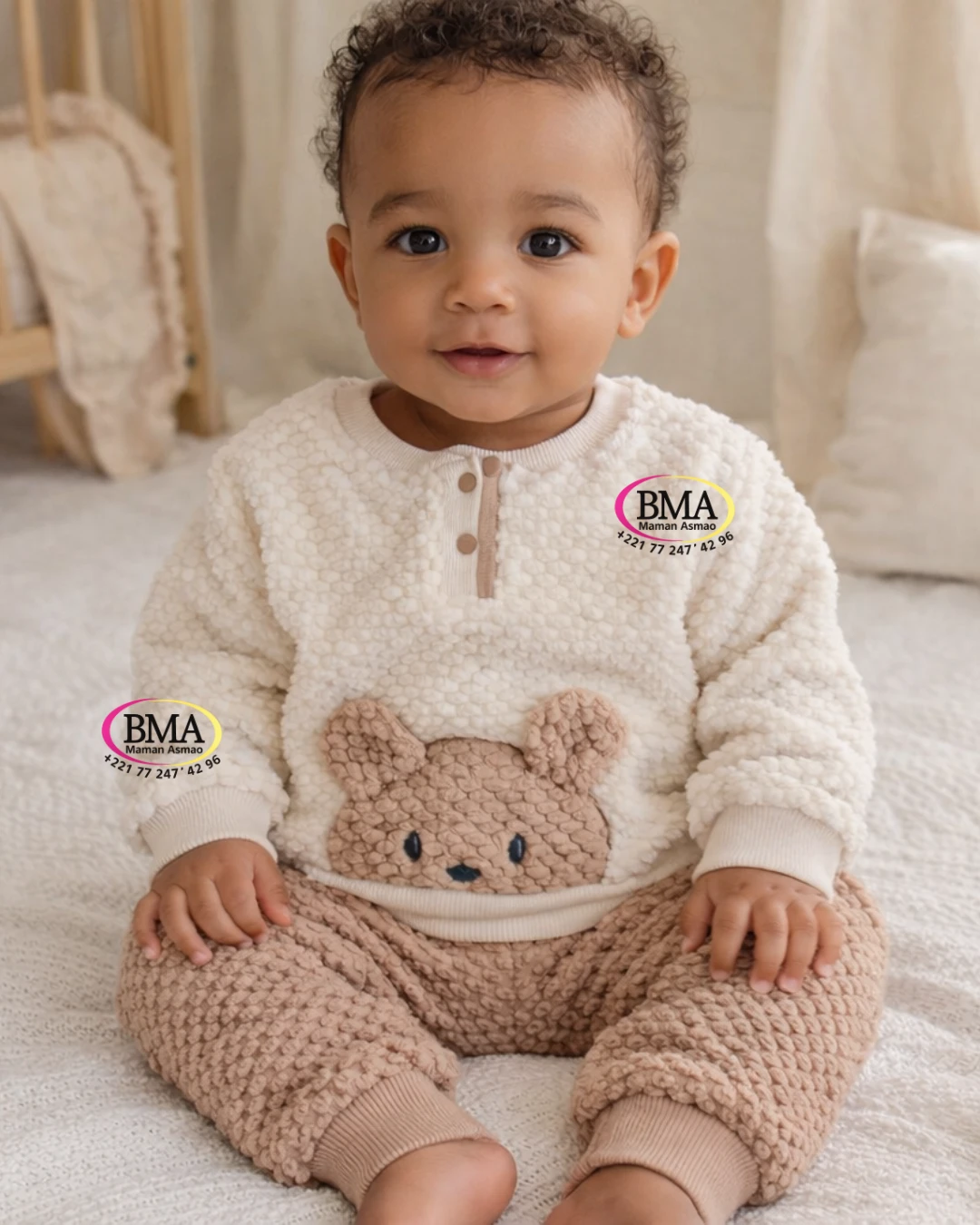 88 Ensemble pull 2pcs velours lourds – Image 1