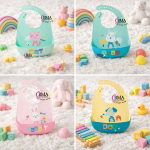 Bavoirs en silicone souple et imperméable