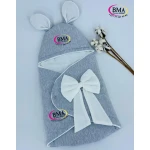 Couverture gigoteuse bébé avec nœud et oreilles – Image 6