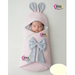 Couverture gigoteuse bébé avec nœud et oreilles – Image 3