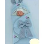 Couverture gigoteuse bébé avec nœud et oreilles – Image 2