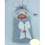 Couverture gigoteuse bébé avec nœud et oreilles