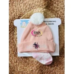 Bonnet bébé avec chaussettes assorties – Image 2