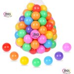 Lot de 50 balles de jeu ou de piscine pour bébé et enfant, balles en plastique souple – Image 5