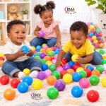 Lot de 50 balles de jeu ou de piscine pour bébé et enfant, balles en plastique souple