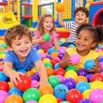 Lot de 50 balles de jeu ou de piscine pour bébé et enfant, balles en plastique souple – Image 6